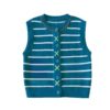 Striped Cardigan Tank