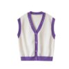 Single-Breasted V-Neck Tank