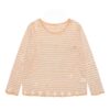 Striped Distressed Long-Sleeve Knit — Orange